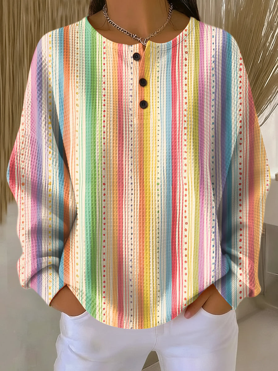 Pull Femme Épais en Gaufré Doublé Polaire