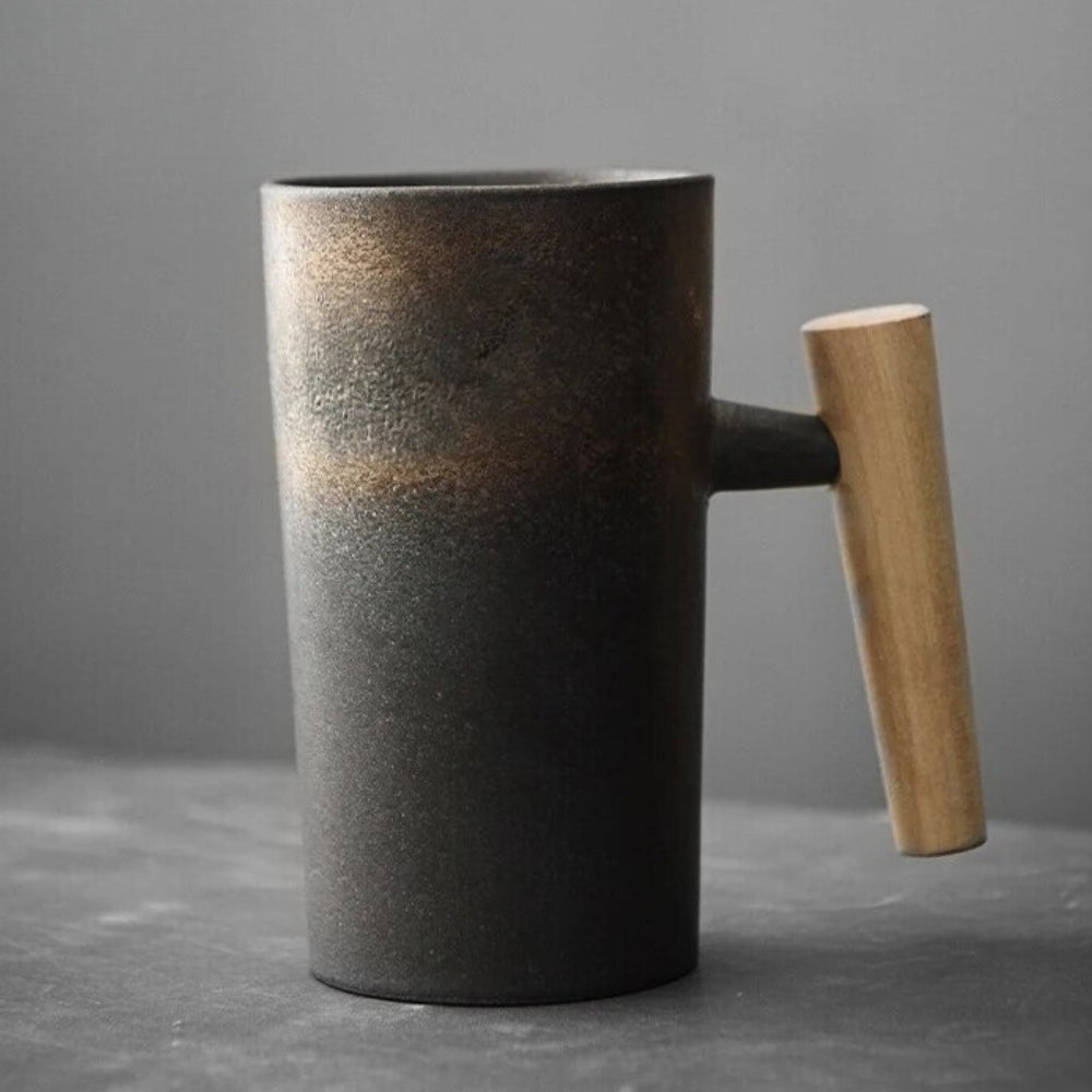 Nordic Earth Mug – Earthy tones, ceramic with natural patterns, perfect for coffee or tea
