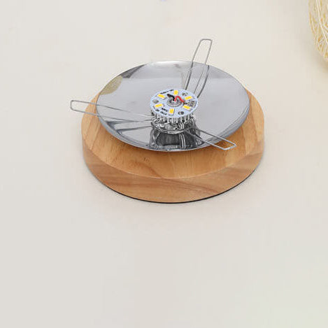 Lampe de Table en Rotin et Bois, Style Industriel Japandi