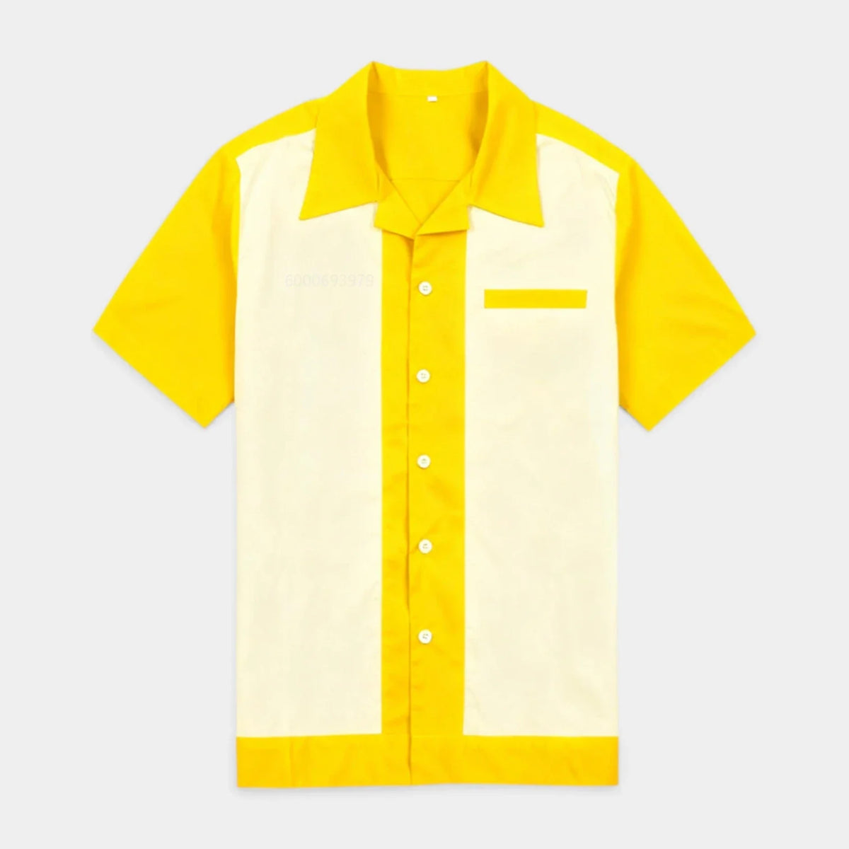 Chemise Homme Manches Courtes Col Camp à Boutons