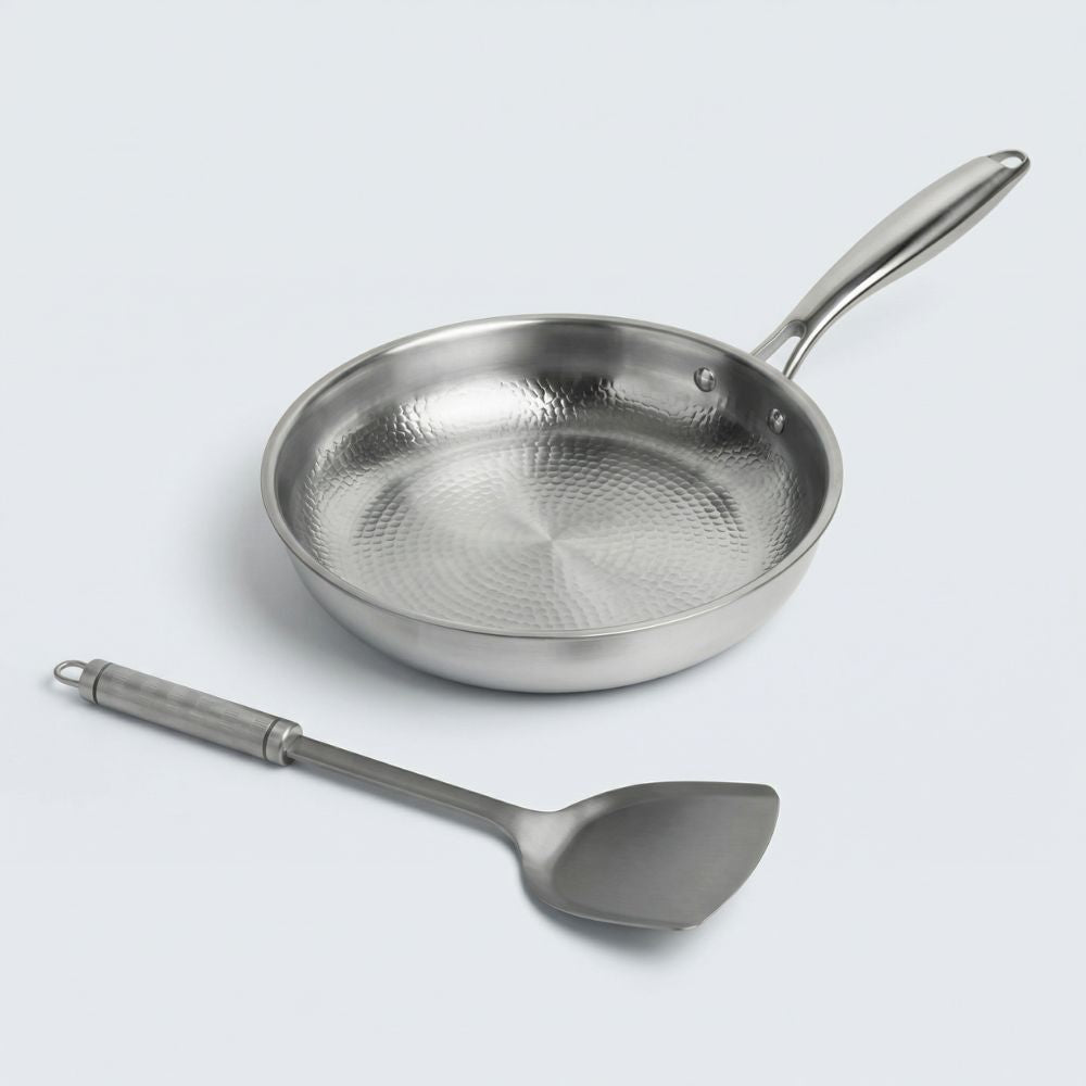Poêle en Titane Martelé avec Spatule Offerte
