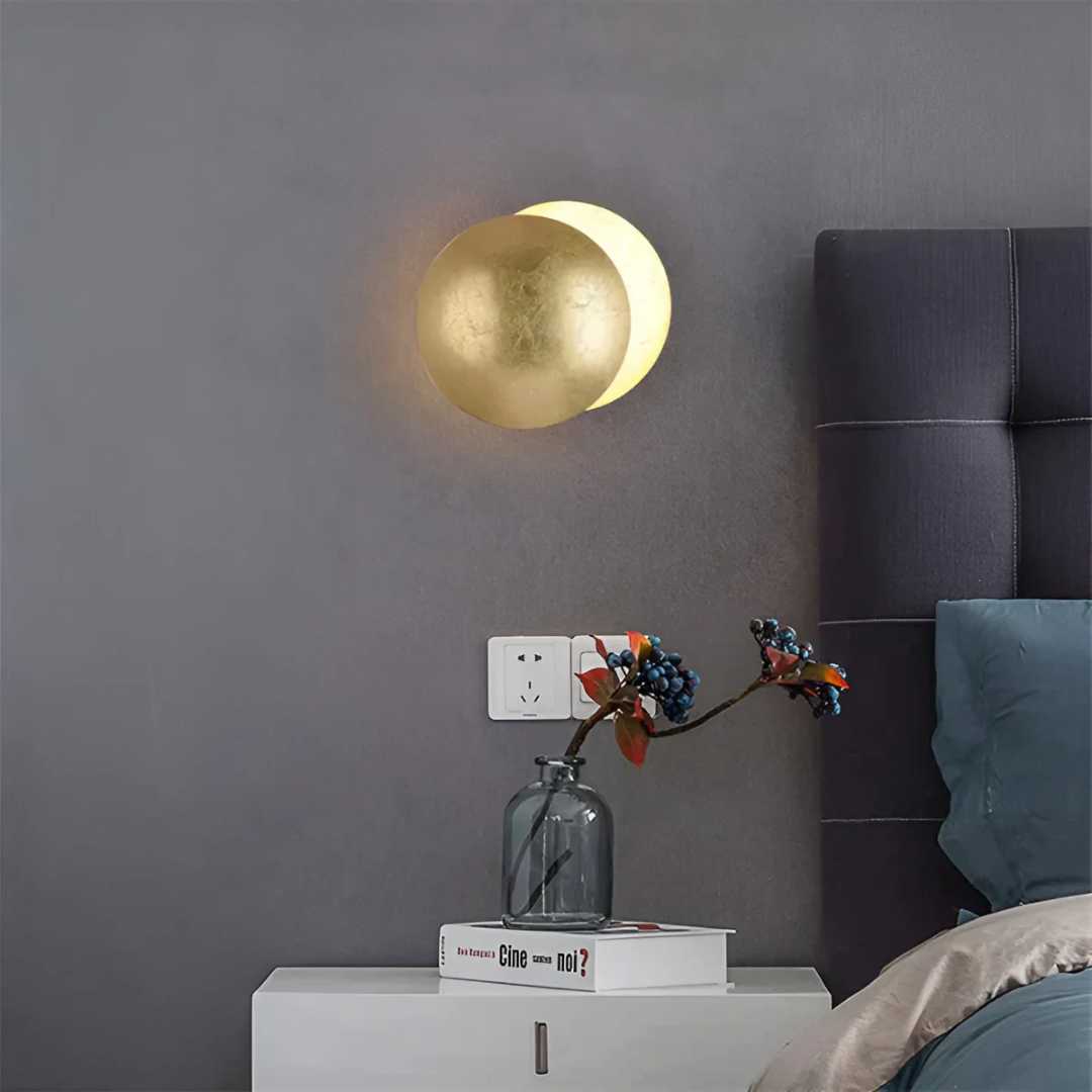 Applique Murale LED Rotative 360° en Métal - Lumière Blanc Chaud