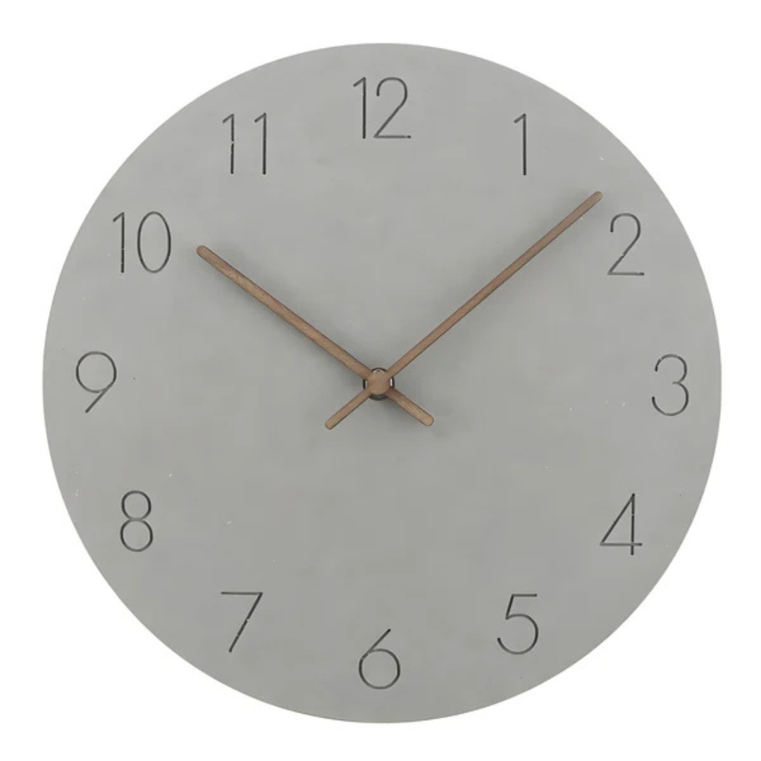 Wooden Wall Clock – Minimalist Natural Design for the Living Room or Bedroom