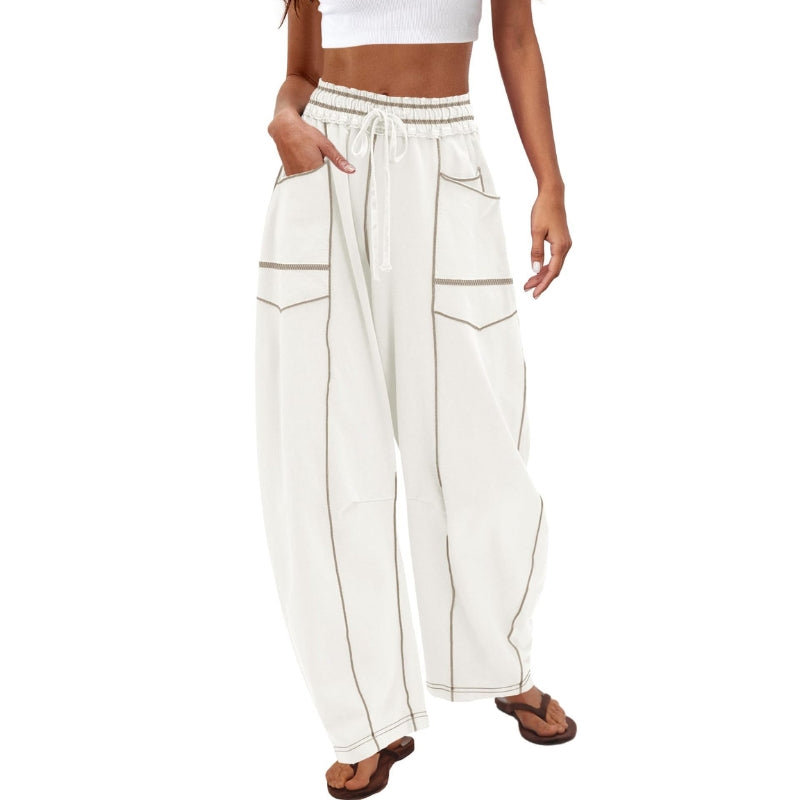 Survêtement Homme Pantalon Jogging Coupe Ample Taille Haute