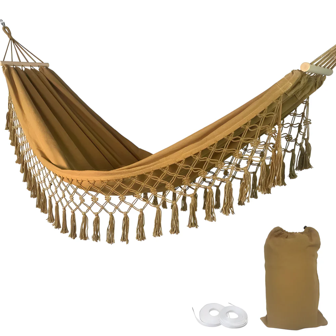 Hammock – Cotton blend, bohemian style for the garden or balcony