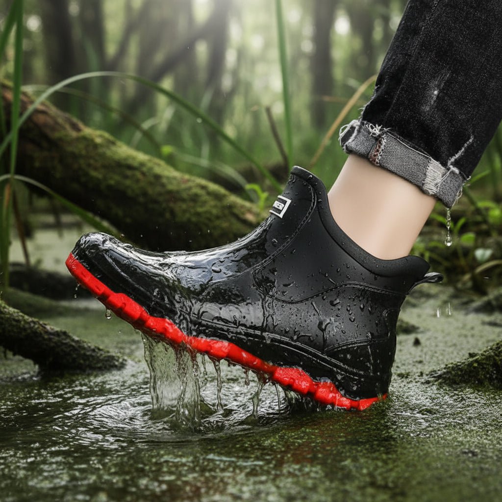Bottes de Pluie en Caoutchouc Imperméables Unisexes