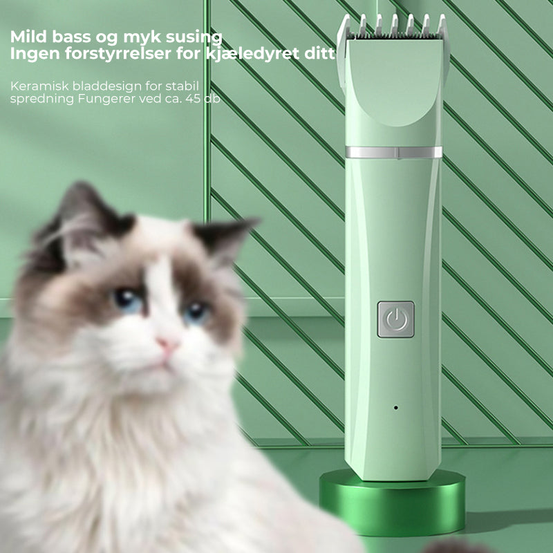 Cordless Pet Clipper – 4-in-1 Grooming Kit for Dogs and Cats with Interchangeable Accessories
