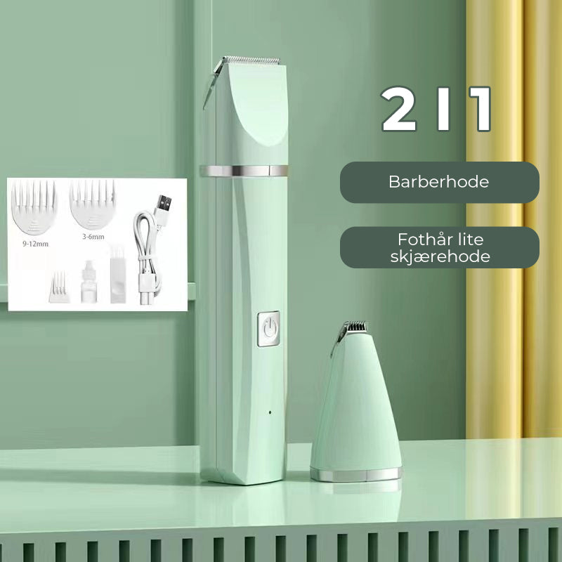 Cordless Pet Clipper – 4-in-1 Grooming Kit for Dogs and Cats with Interchangeable Accessories