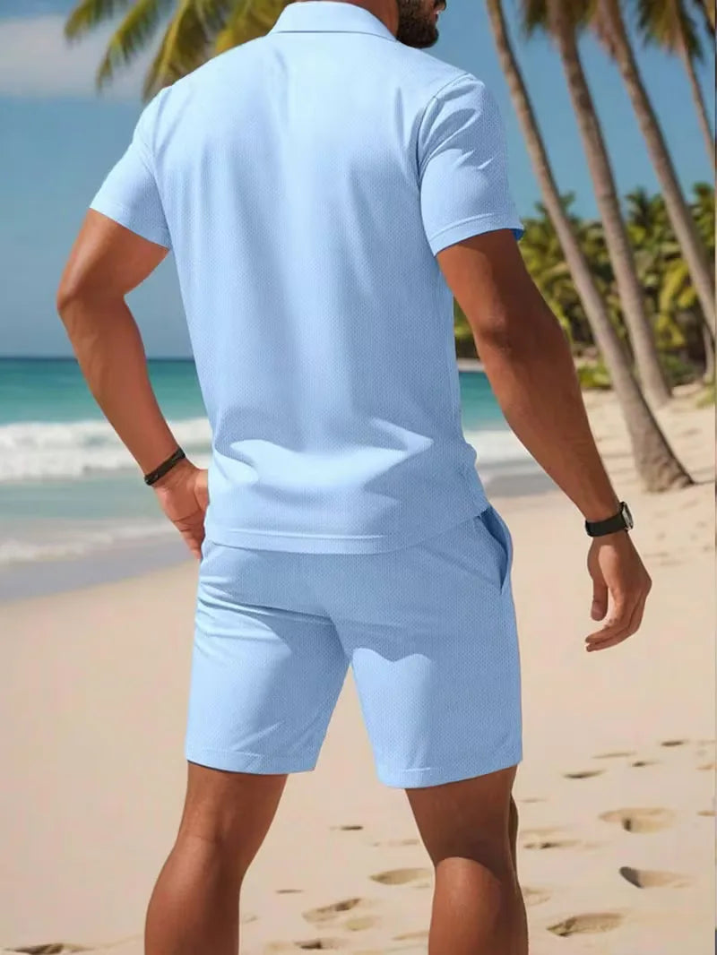Ensemble Homme Polo et Short Léger d'Été