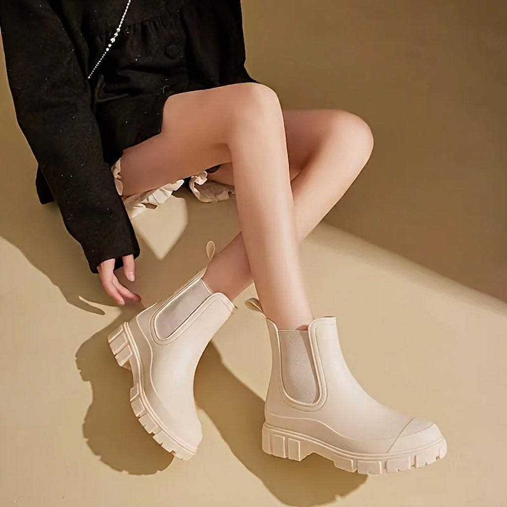 Bottes de Pluie Femme Semelle Antidérapante – Bottes Étanches Chic
