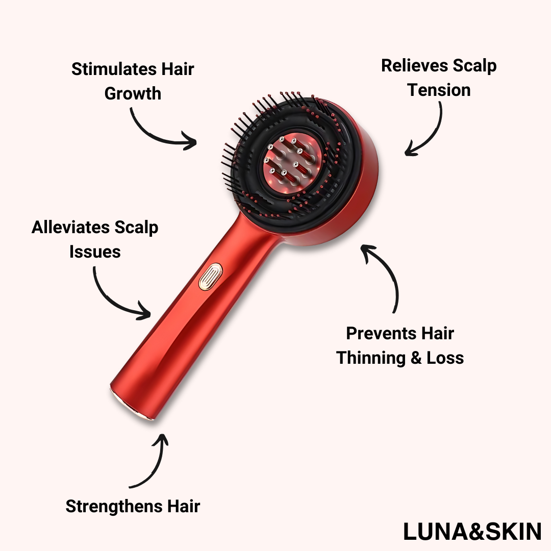 Brosse de Soin Capillaire Lissante pour Cheveux Brillants