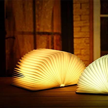 Lampe Livre LED Rechargeable en Forme de Livre Ouvert
