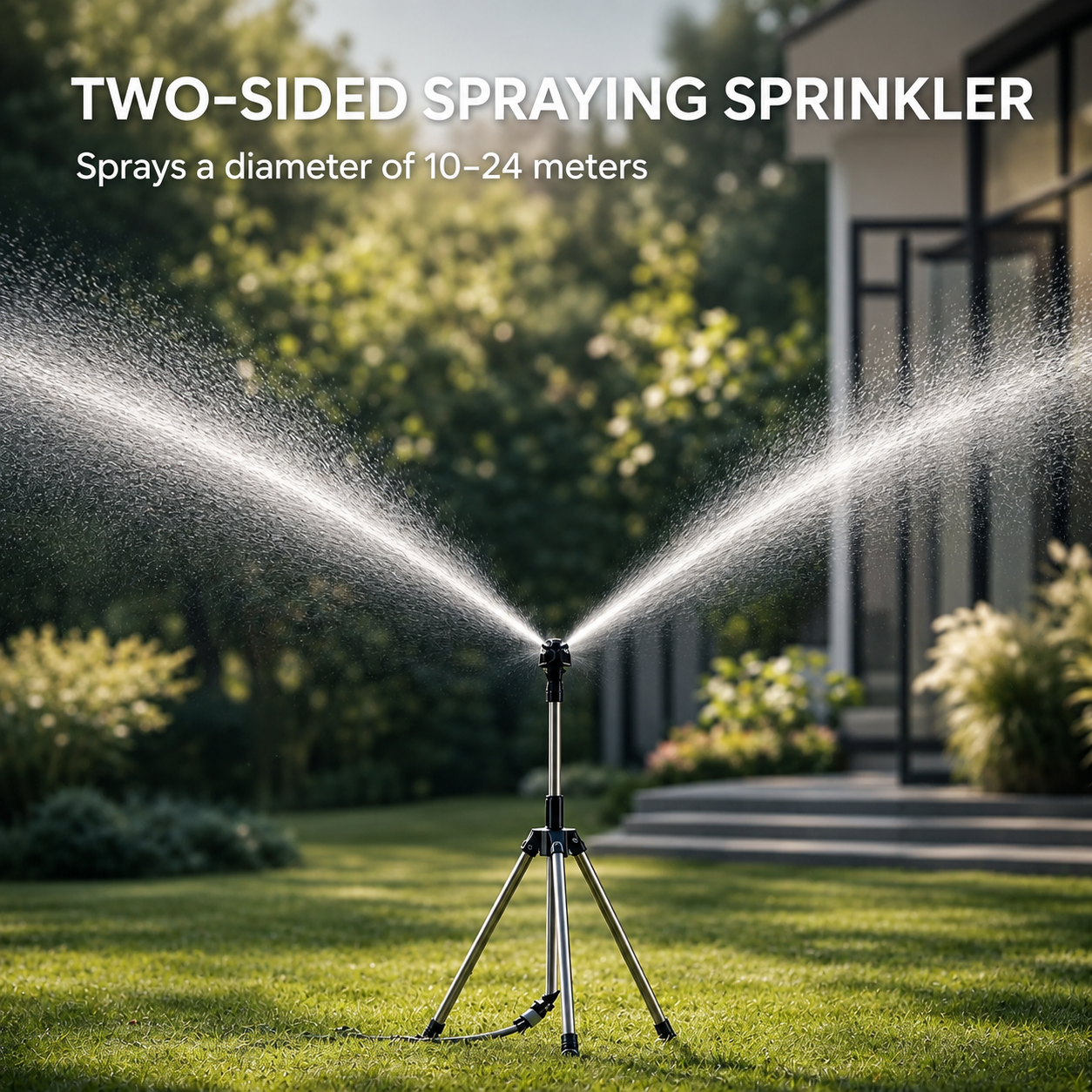 Garden Watering Can with Tripod – Polypropylene, 360-Degree Rotation for Efficient Watering of the Garden and Lawn