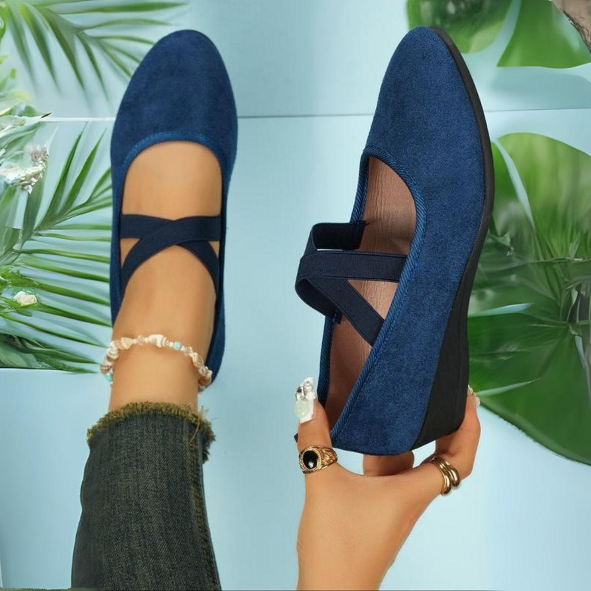 Ballerines Compensées Femme à Bout Fermé – Confort au Quotidien