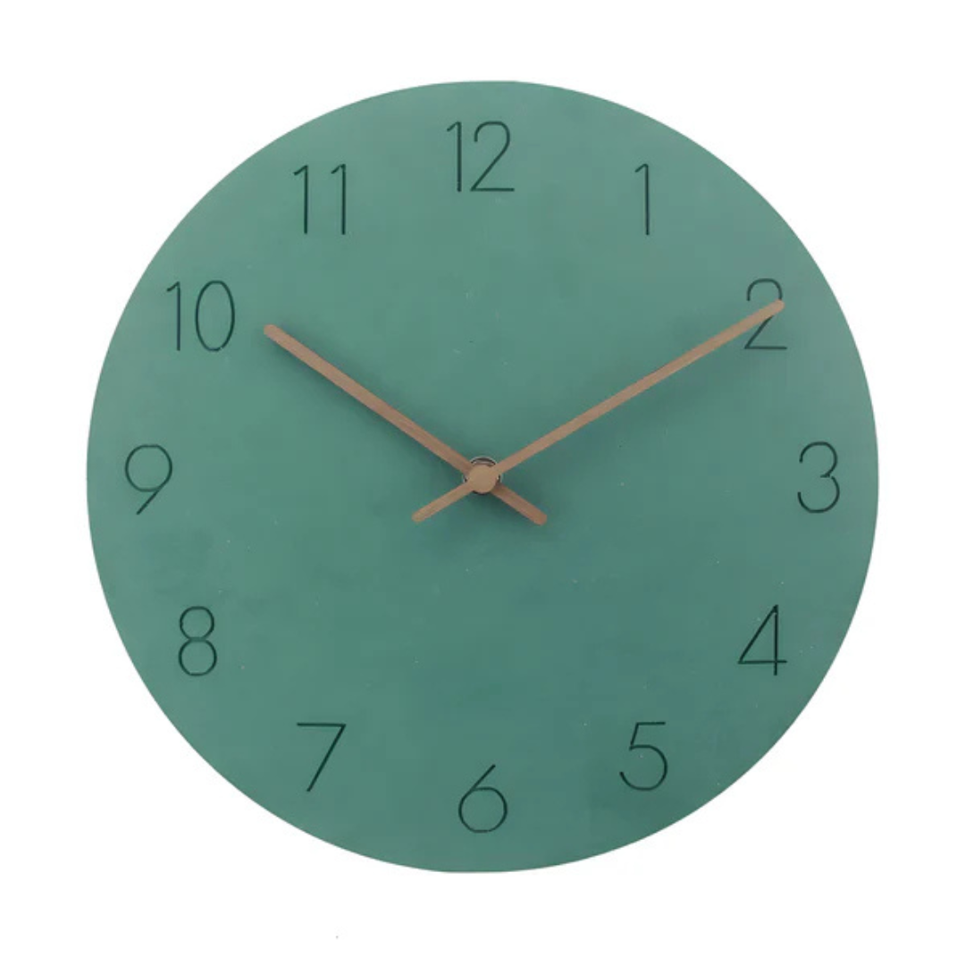 Wooden Wall Clock – Minimalist Natural Design for the Living Room or Bedroom
