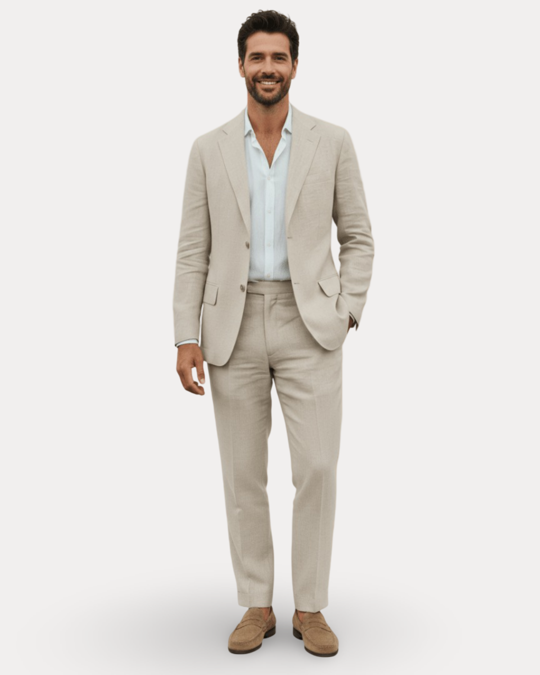 Costume Homme en Lin Respirant pour Mariage et Cérémonie