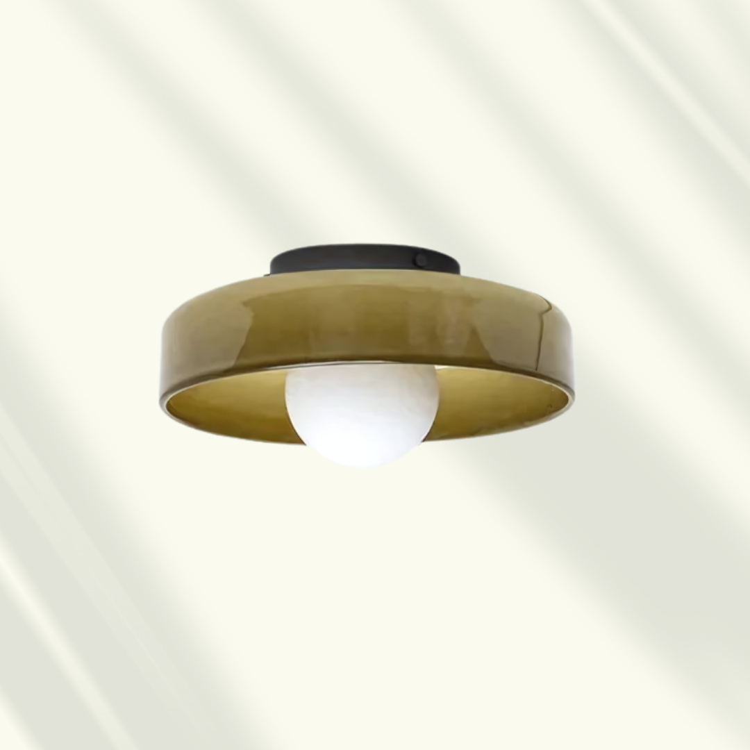 Modern LED Ceiling Light – Glass, Dimmable Lighting for the Living Room, Bedroom, or Office