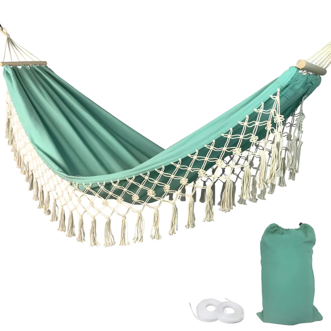 Hammock – Cotton blend, bohemian style for the garden or balcony