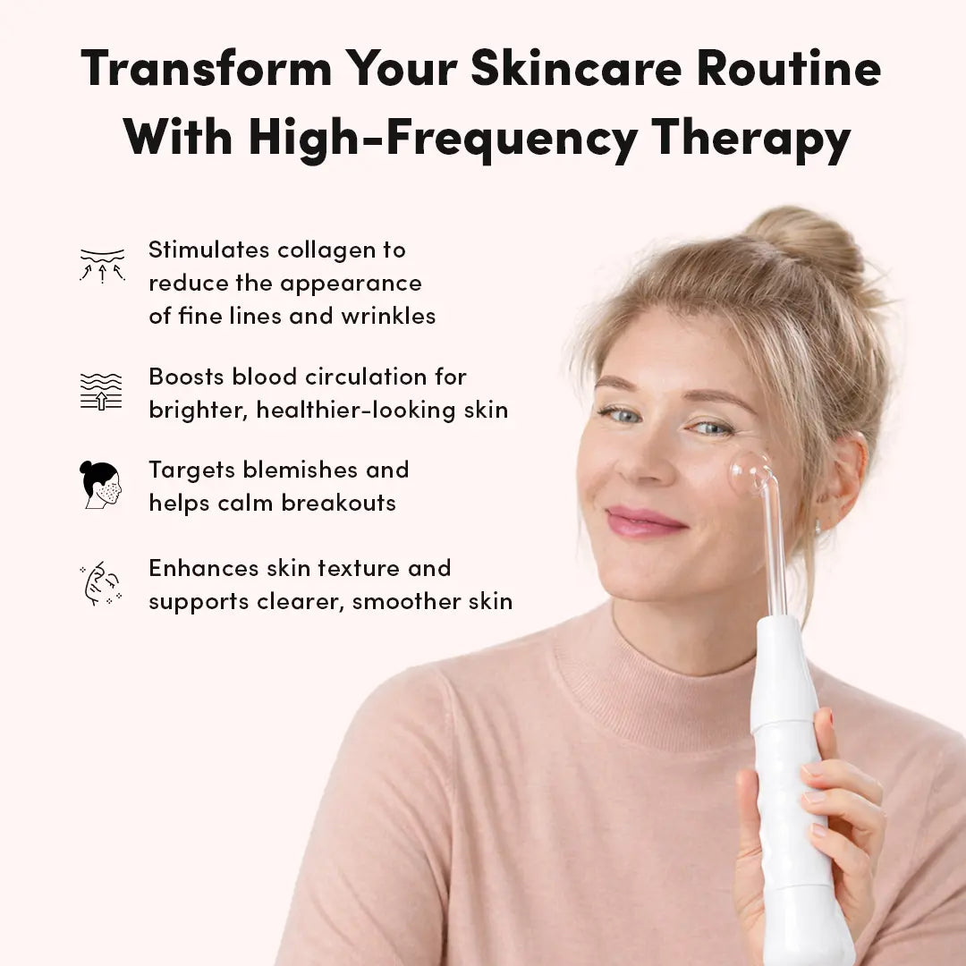 Baguette de Soin Haute Fréquence pour le Visage – Appareil Anti-Imperfections