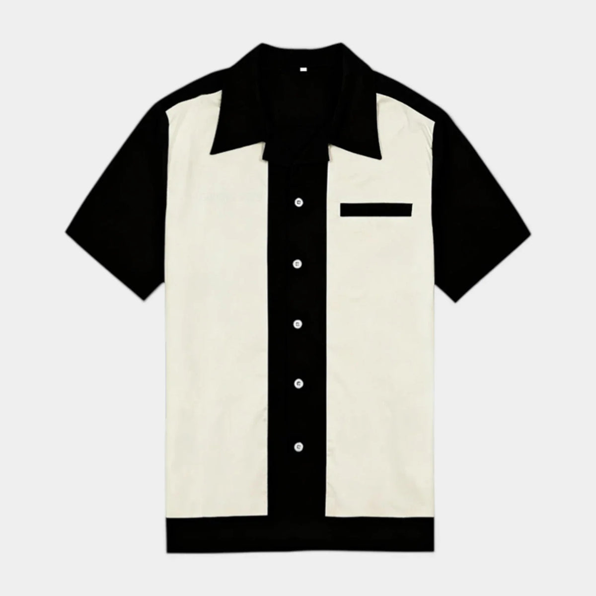 Chemise Homme Manches Courtes Col Camp à Boutons