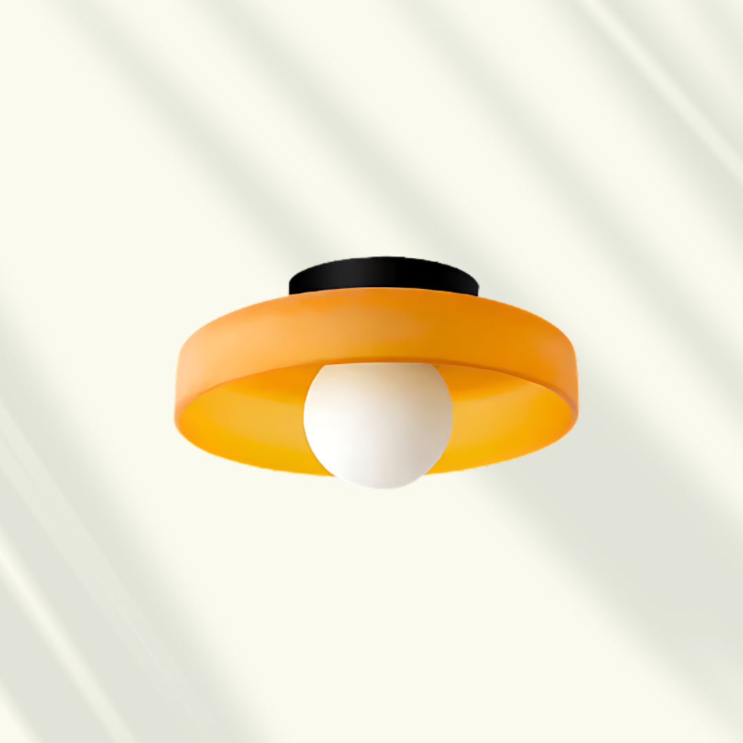 Modern LED Ceiling Light – Glass, Dimmable Lighting for the Living Room, Bedroom, or Office