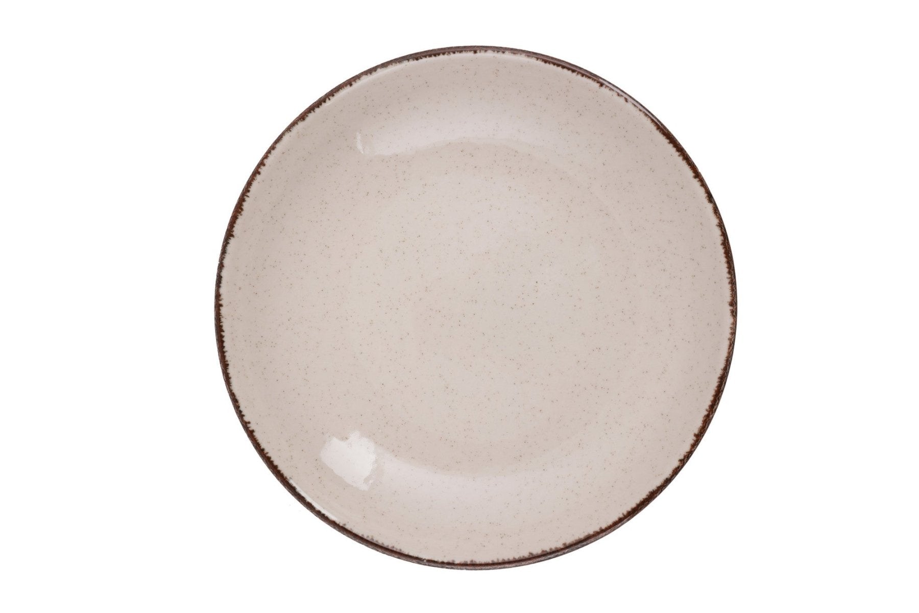 Juego de vajilla de porcelana – Color canela, diseño moderno para 6 comensales