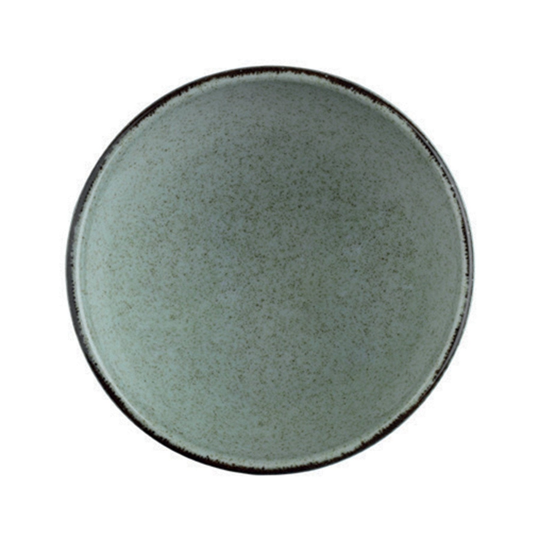 Juego de vajilla de porcelana – Verde oliva, 24 piezas, diseño rústico, para el comedor o para la mesa