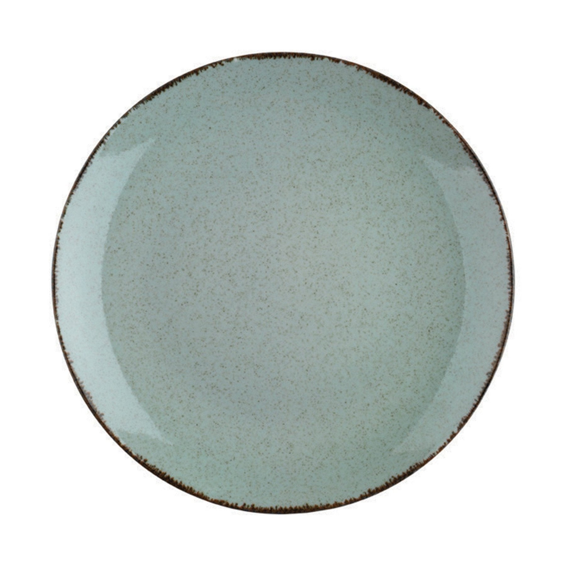 Juego de vajilla de porcelana – Verde oliva, 24 piezas, diseño rústico, para el comedor o para la mesa