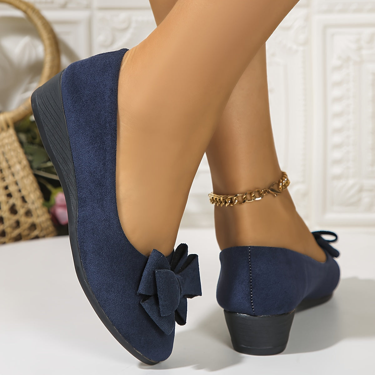 Chaussures Plates Orthopédiques Femme - Nœud Chic et Semelle Confort