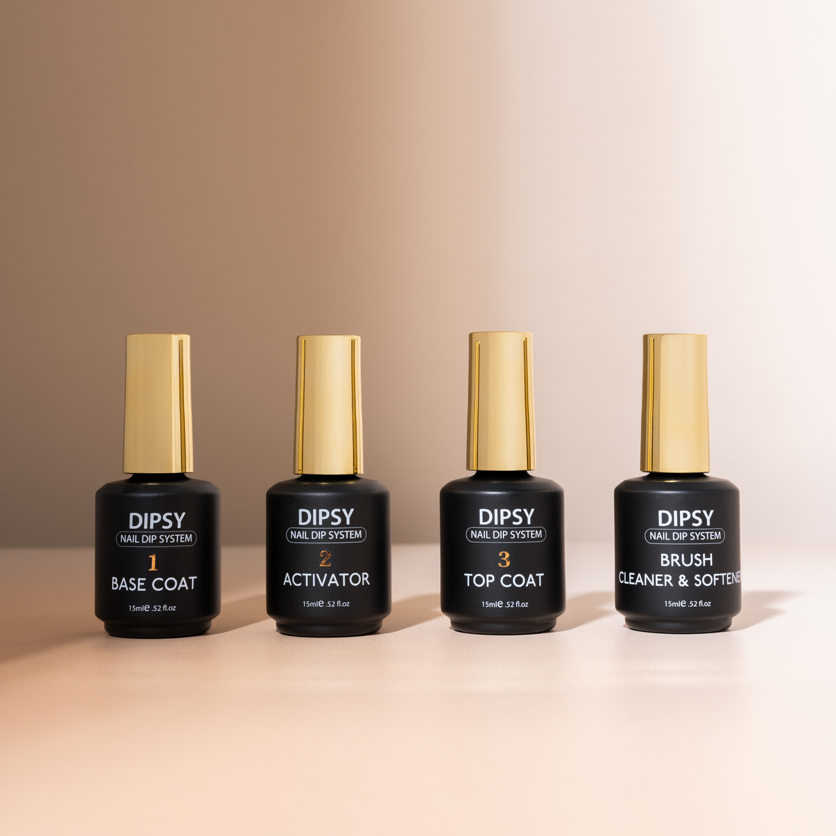 Kit de Liquides pour Ongles en Poudre Trempée - 4 Produits Essentiels