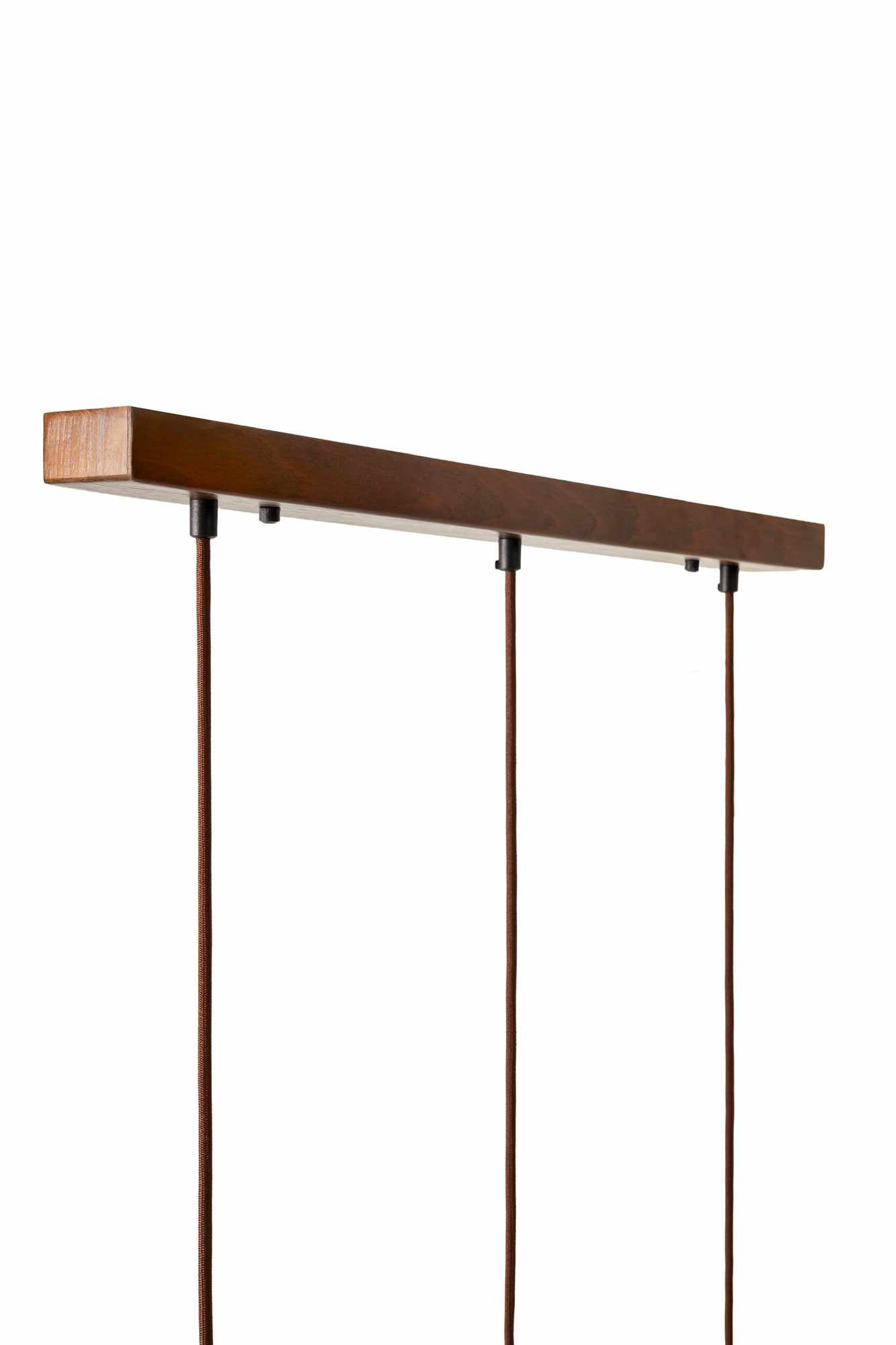 Pendant Light – Walnut and Travertine, Minimalist Design for a Dining Table or Kitchen Island