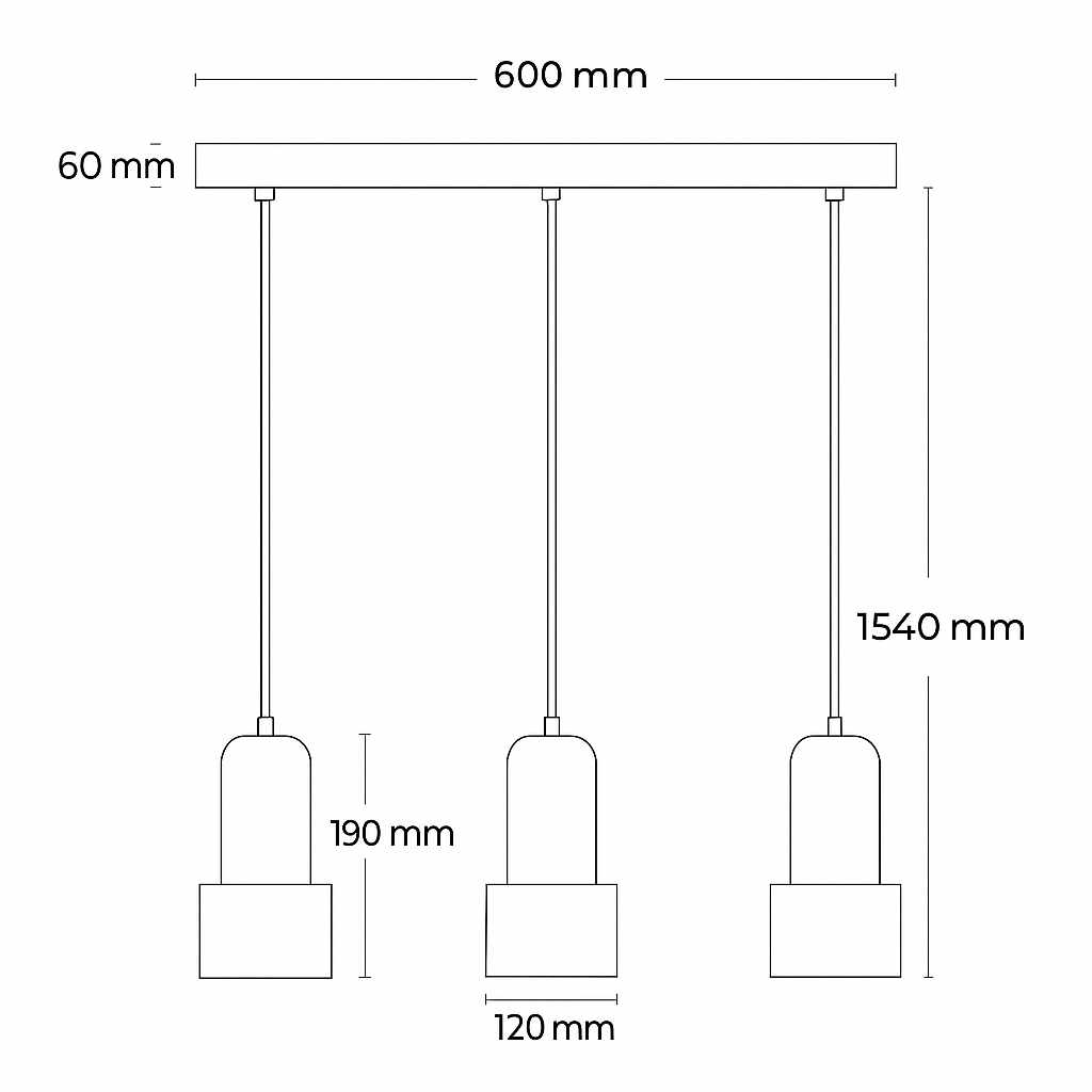 Pendant Light – Walnut and Travertine, Minimalist Design for a Dining Table or Kitchen Island