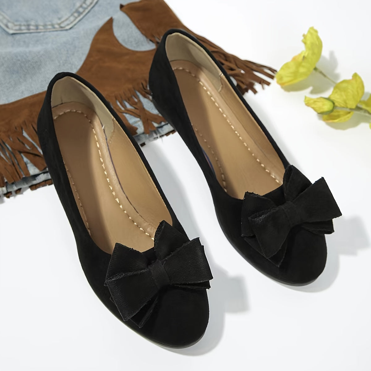 Chaussures Plates Orthopédiques Femme - Nœud Chic et Semelle Confort