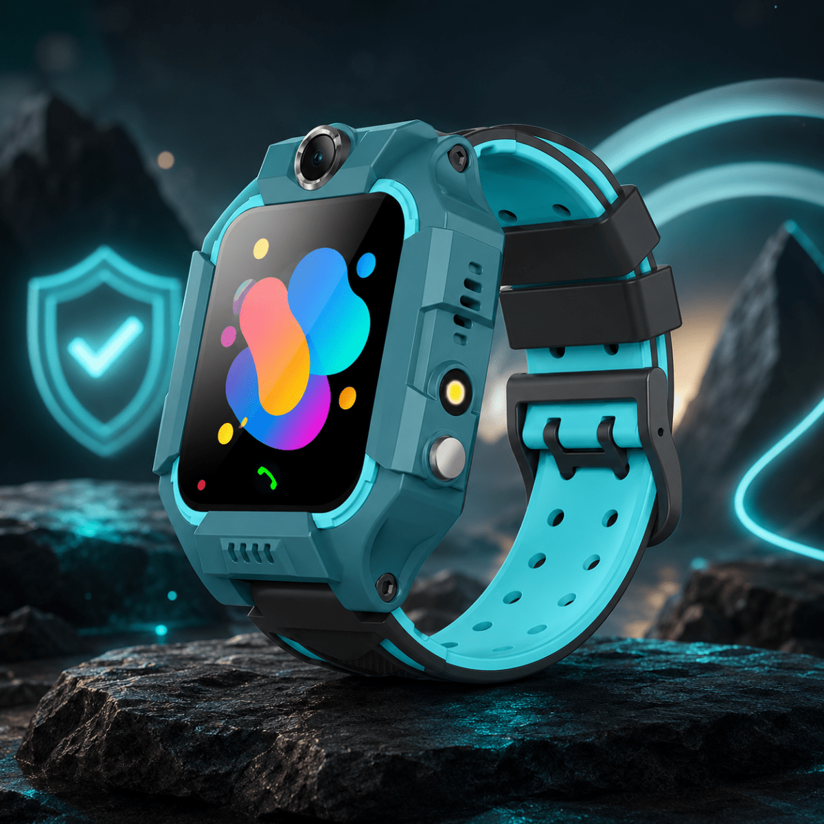 Smartwatch for Kids – Durable Plastic, GPS, and SOS Button for Safety and Communication at School and During Leisure Time