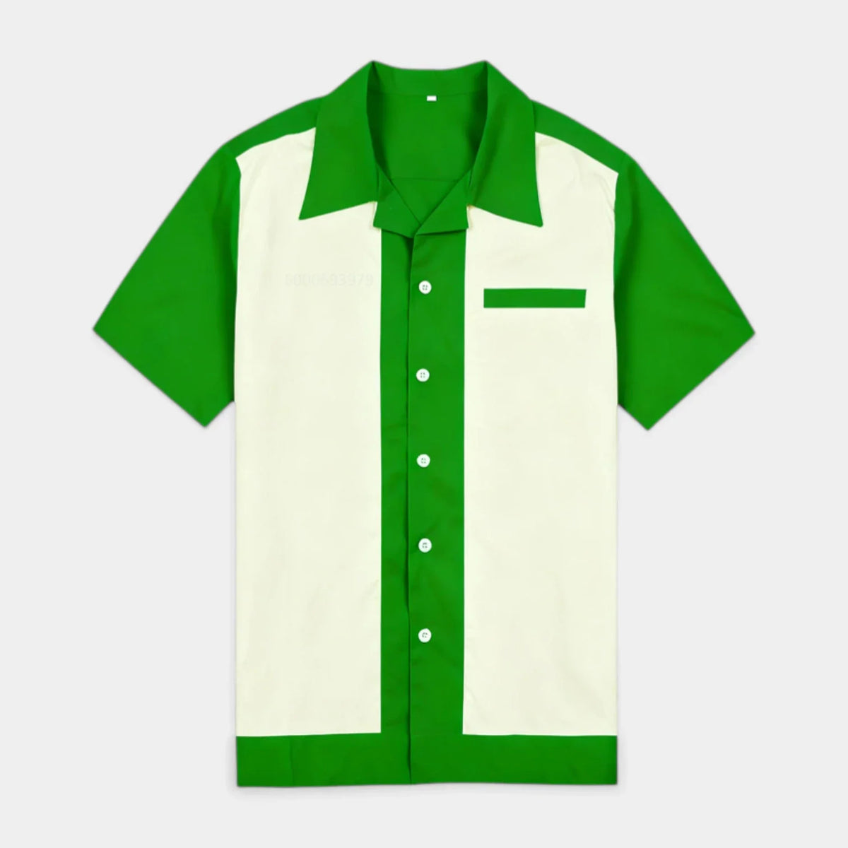 Chemise Homme Manches Courtes Col Camp à Boutons