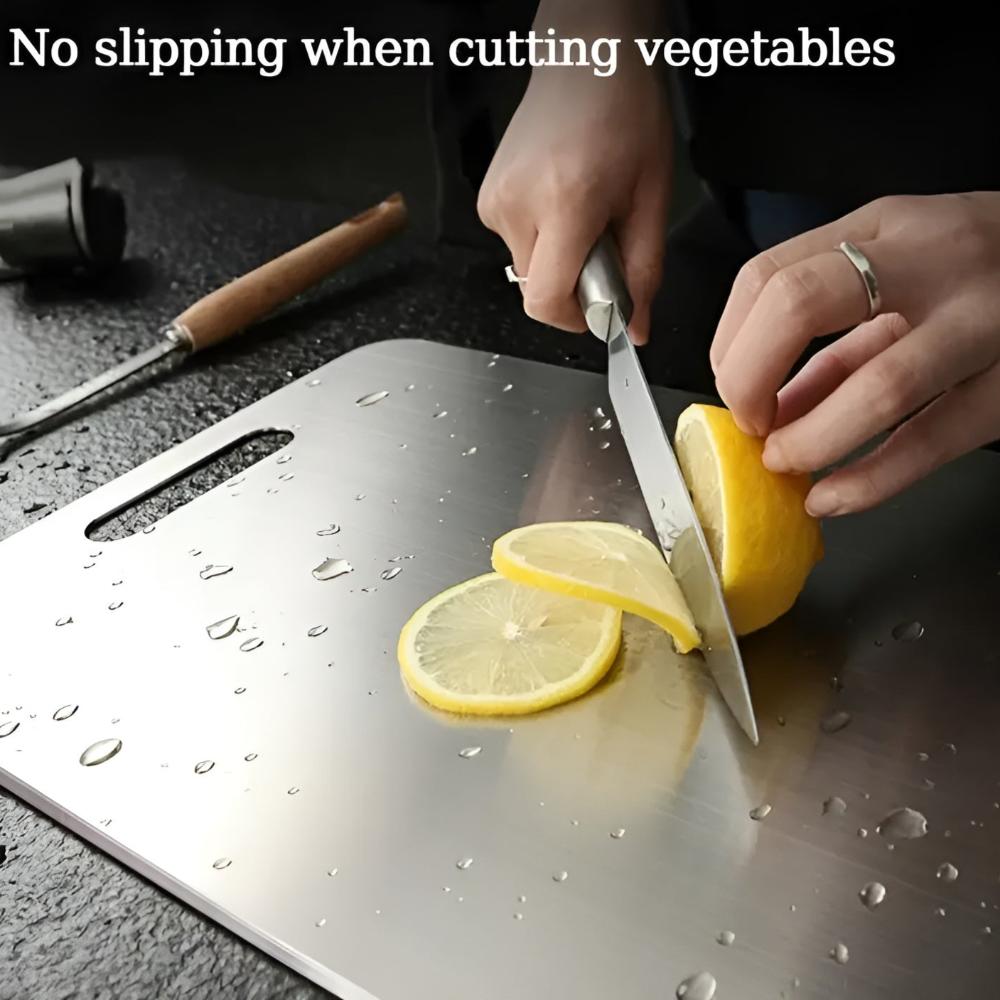Stainless Steel Cutting Board – Antibacterial, Durable Design for the Kitchen and Food Prep Area