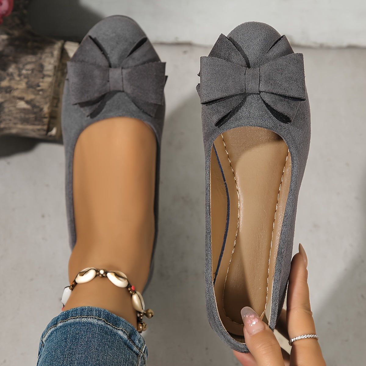 Chaussures Plates Orthopédiques Femme - Nœud Chic et Semelle Confort