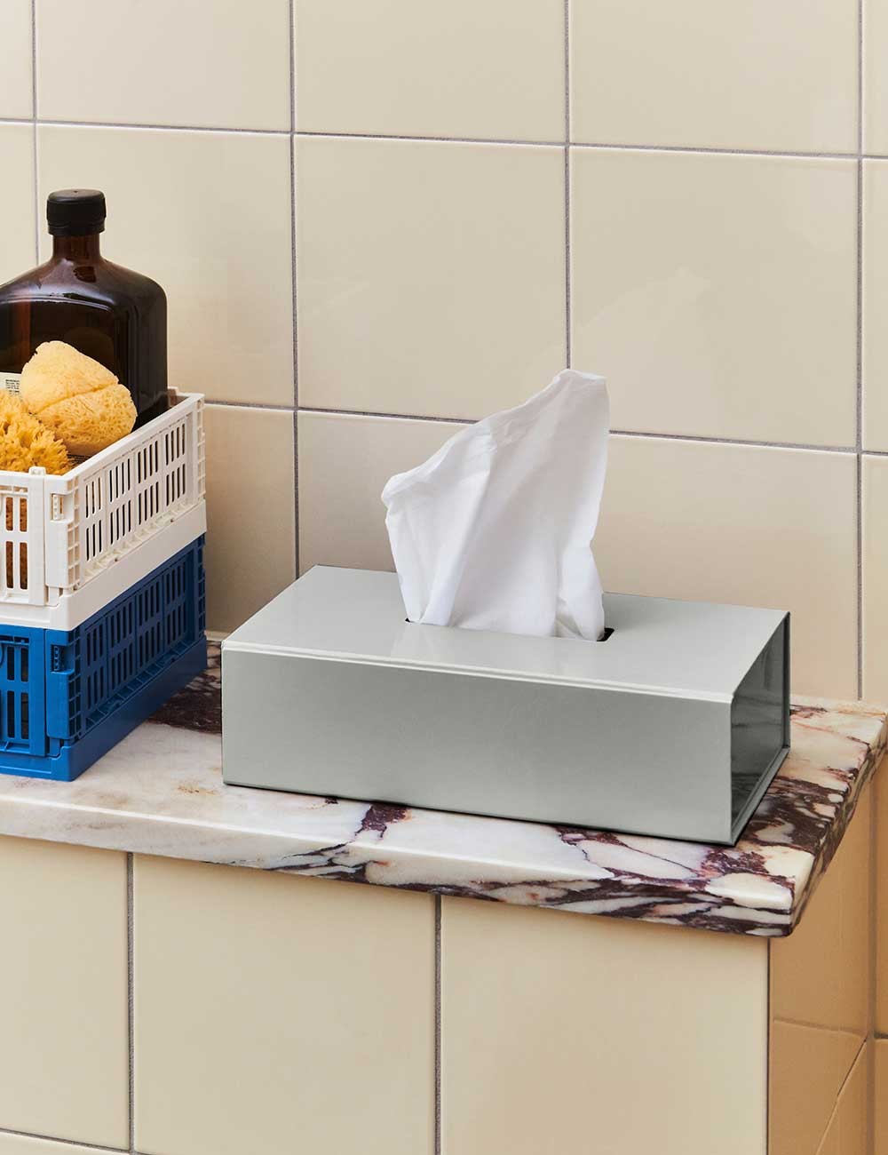 Set opbergdozen – 100% gerecycled kunststof, modern design in diverse kleuren voor de woonkamer of slaapkamer
