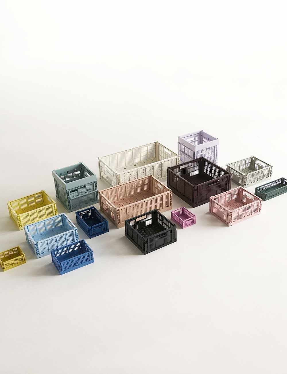 Set opbergdozen – 100% gerecycled kunststof, modern design in diverse kleuren voor de woonkamer of slaapkamer