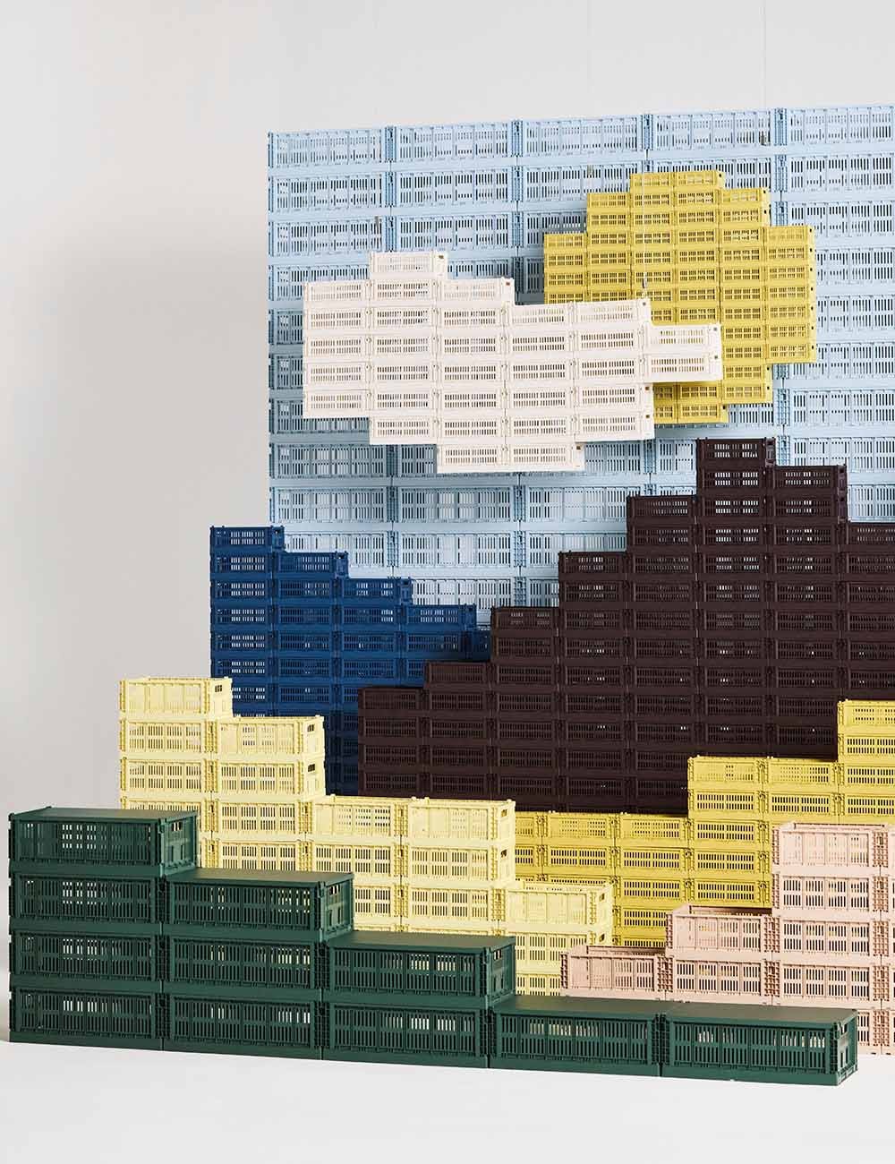 Set opbergdozen – 100% gerecycled kunststof, modern design in diverse kleuren voor de woonkamer of slaapkamer