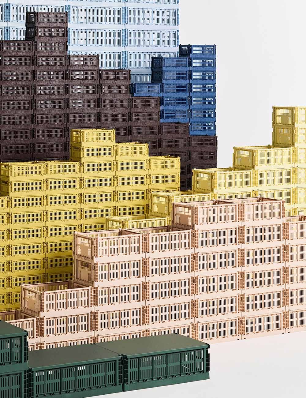 Set opbergdozen – 100% gerecycled kunststof, modern design in diverse kleuren voor de woonkamer of slaapkamer