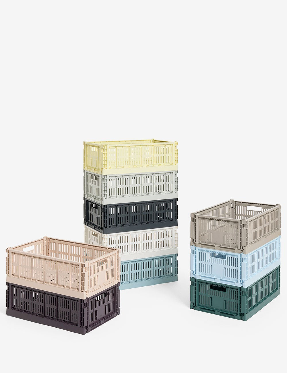 Storage Box – 100% Recycled Plastic, Perforated Design in Various Colors for the Living Room or Children’s Room