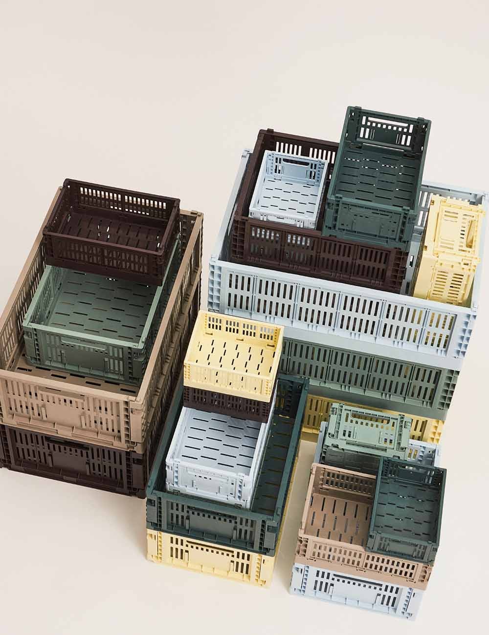 Opbergdoos – 100% gerecycled kunststof, geperforeerd ontwerp in diverse kleuren voor de woonkamer of de kinderkamer