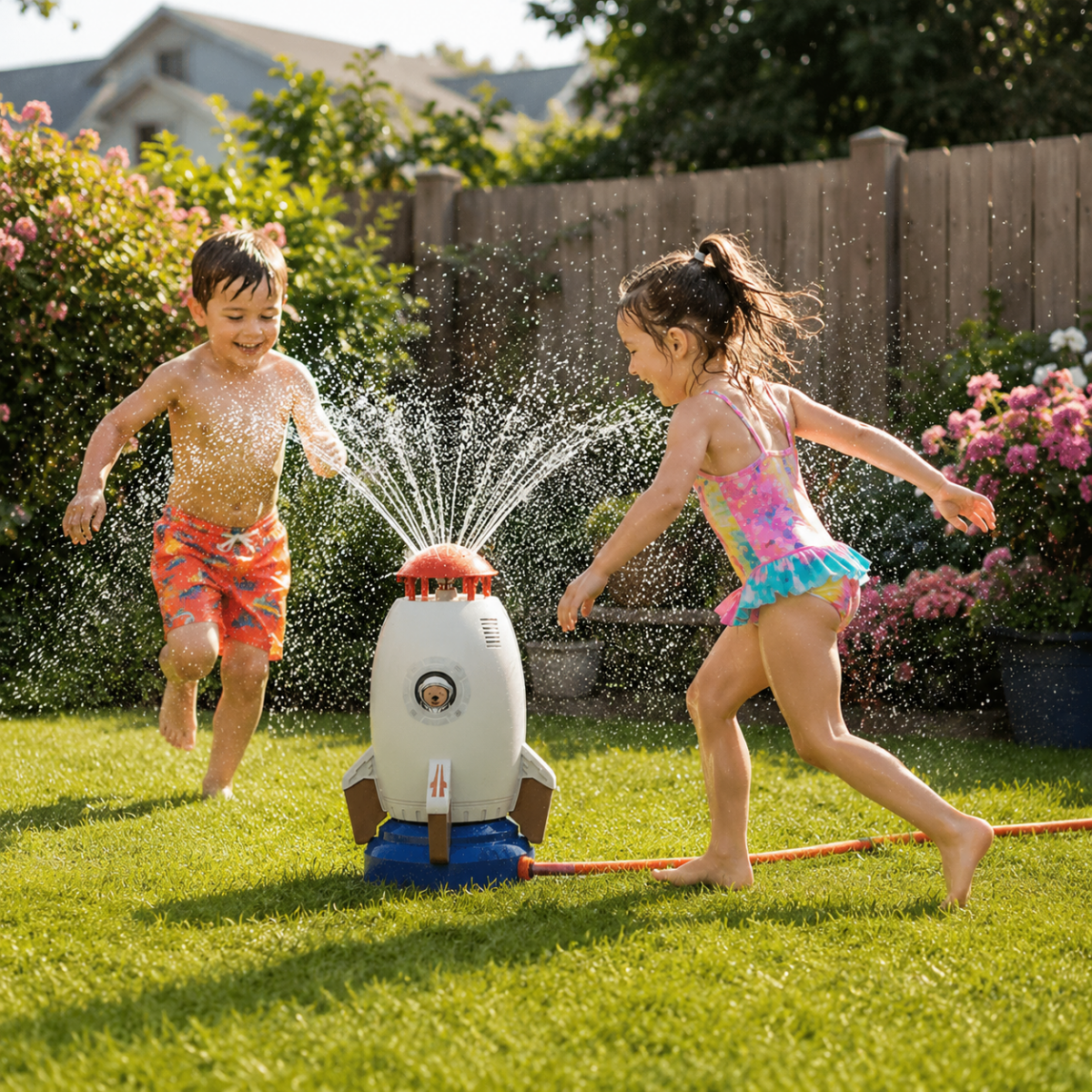 Children's Water Play Area – 360° Rotation, Safe and Durable for Play in the Garden or at the Beach