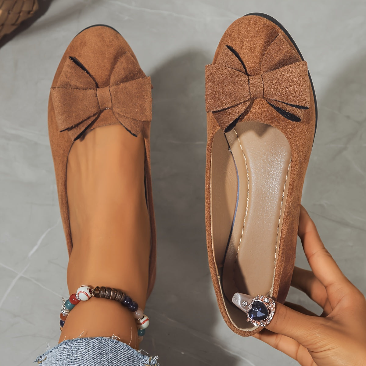 Chaussures Plates Orthopédiques Femme - Nœud Chic et Semelle Confort