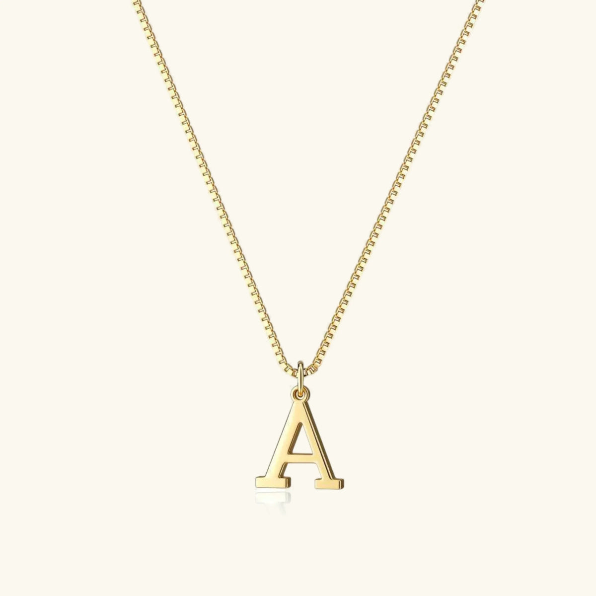 Collier Pendentif Lettre Initiale Plaqué Or