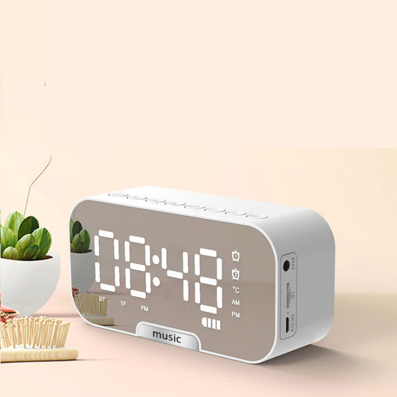 Réveil Digital Miroir avec Enceinte Bluetooth et Radio FM