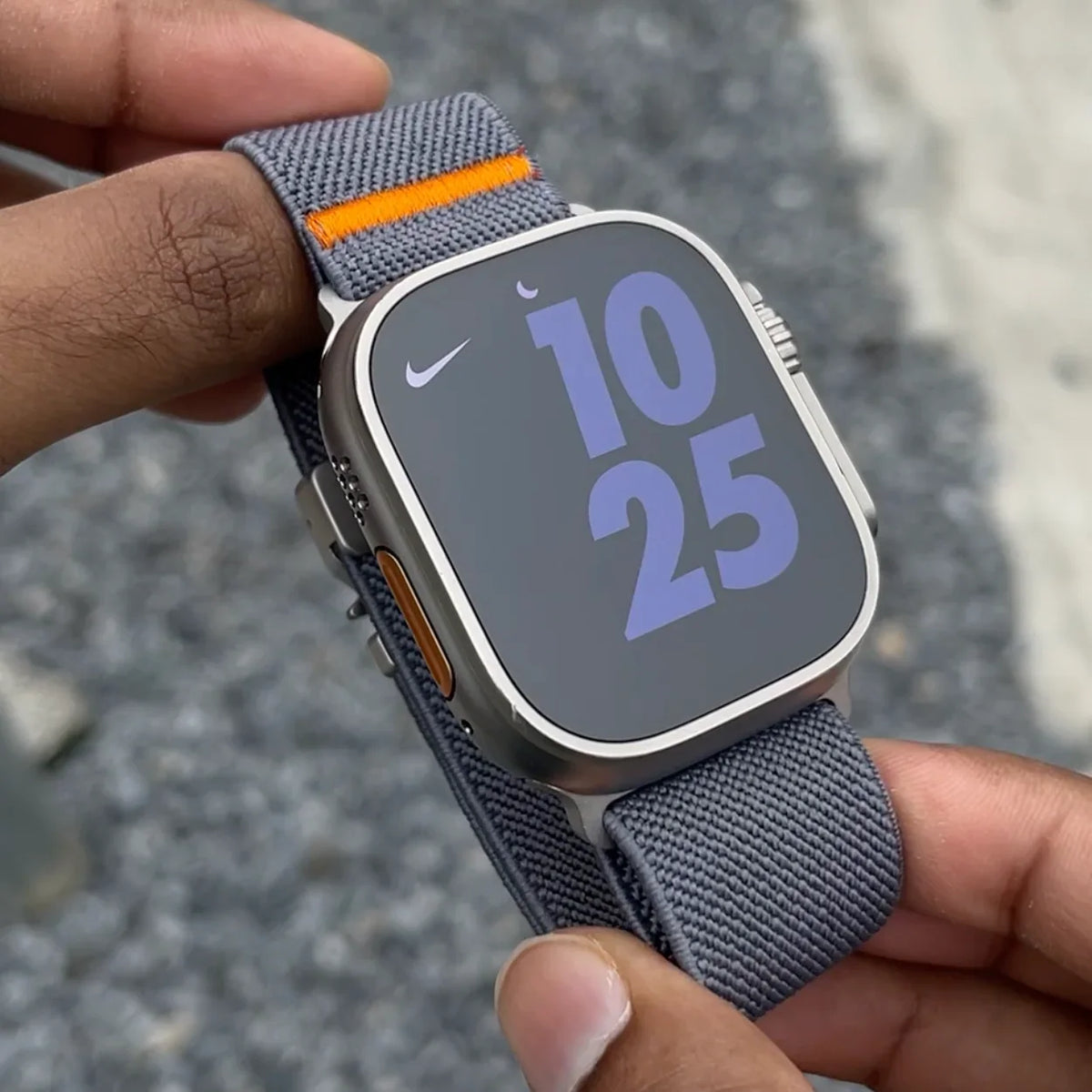 Bracelet Apple Watch en Nylon Tressé et Tissu Extensible