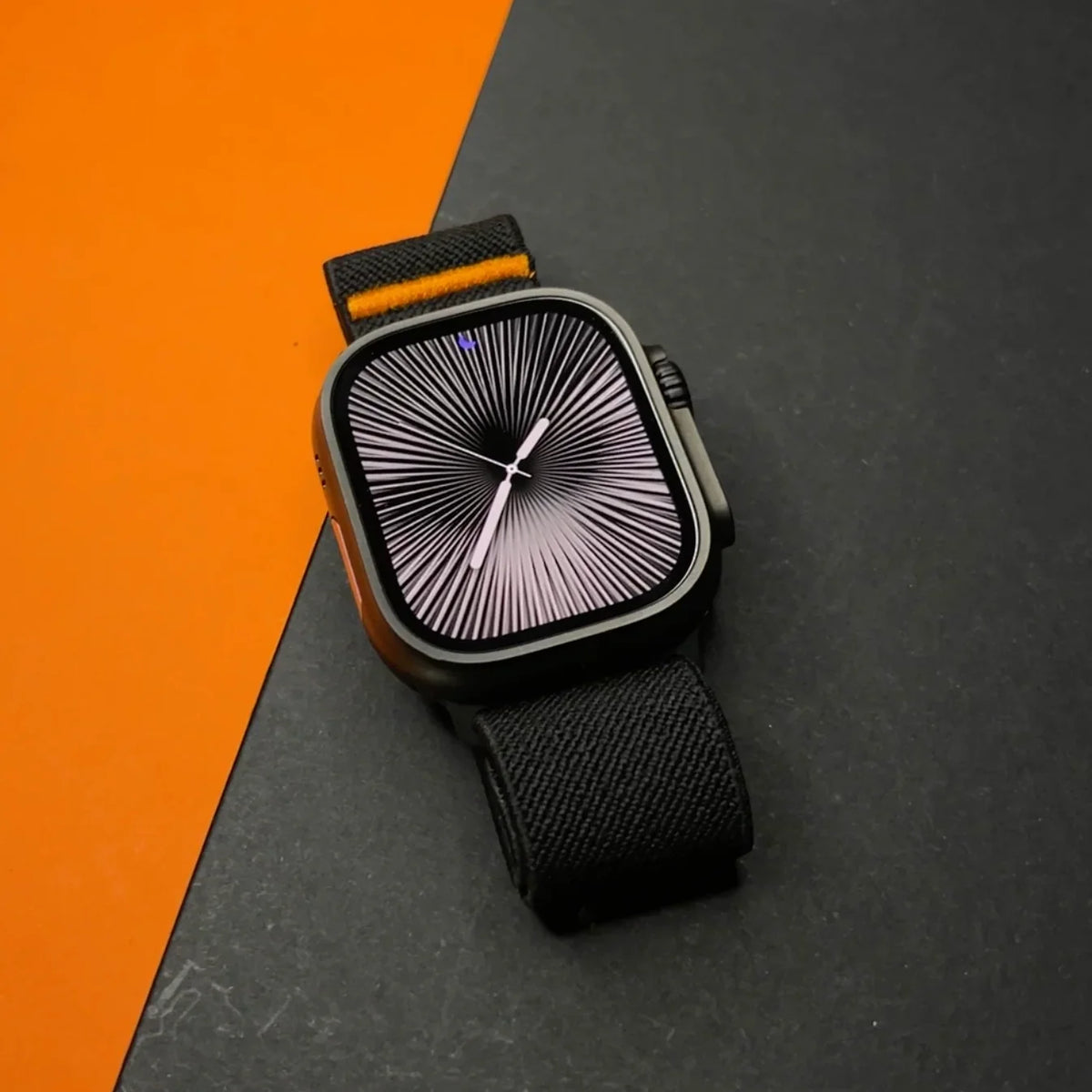 Bracelet Apple Watch en Nylon Tressé et Tissu Extensible