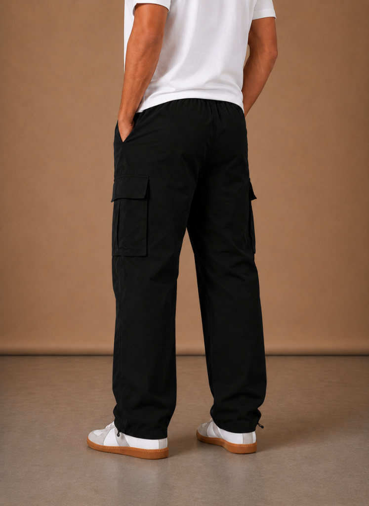 Halric | Men's Cargo Relaxed Utility Straight-Leg Trousers